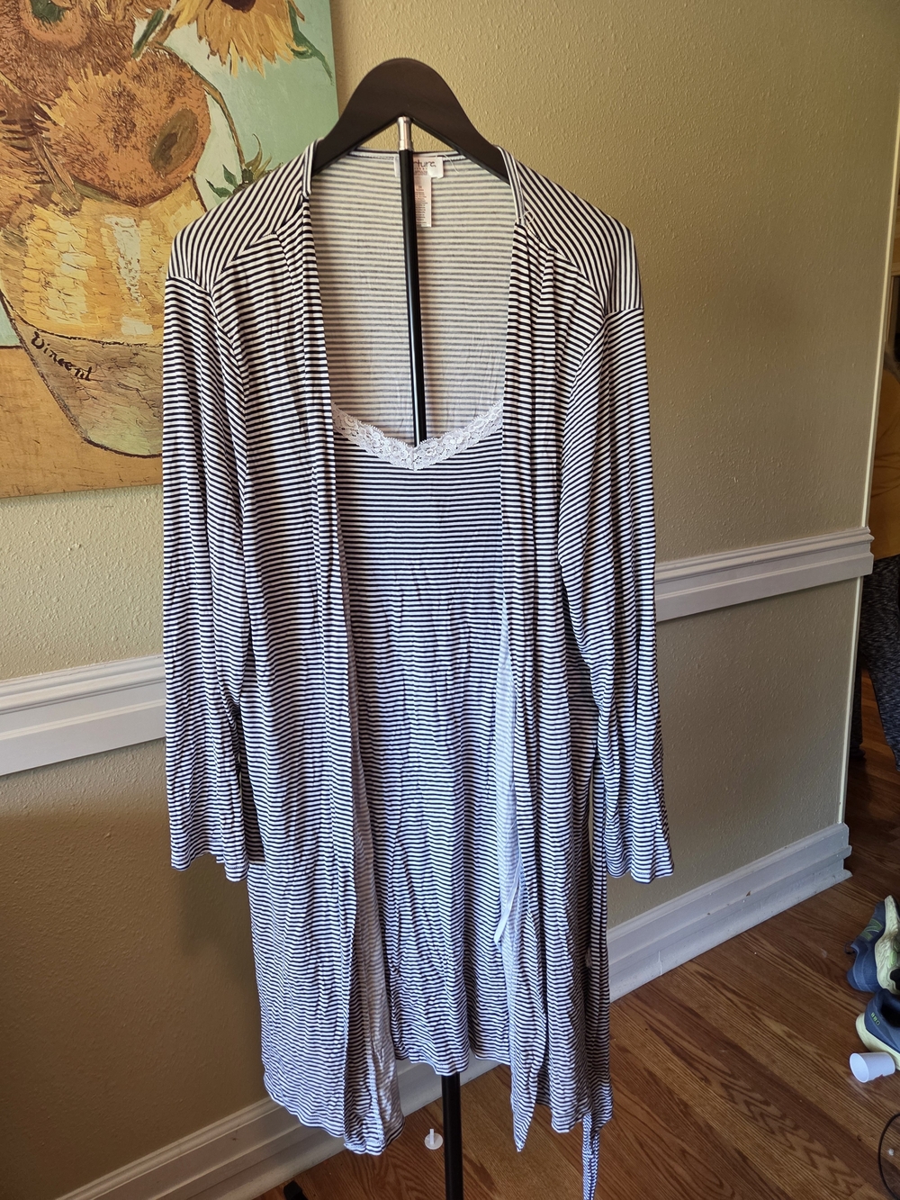 Maternity Nursing Gown And Robe- 3x